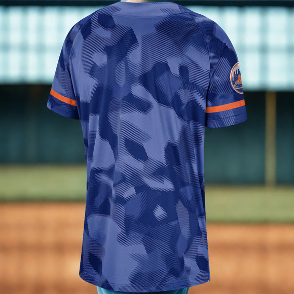 New York Mets Nike Dri-Fit Royal Camo Jersey Size 2XL NWOT RARE MLB Baseball - Picture 5 of 7